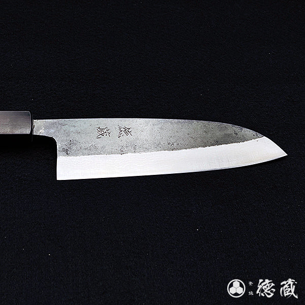 青二 ダマスカス 三徳包丁 紫檀八角柄