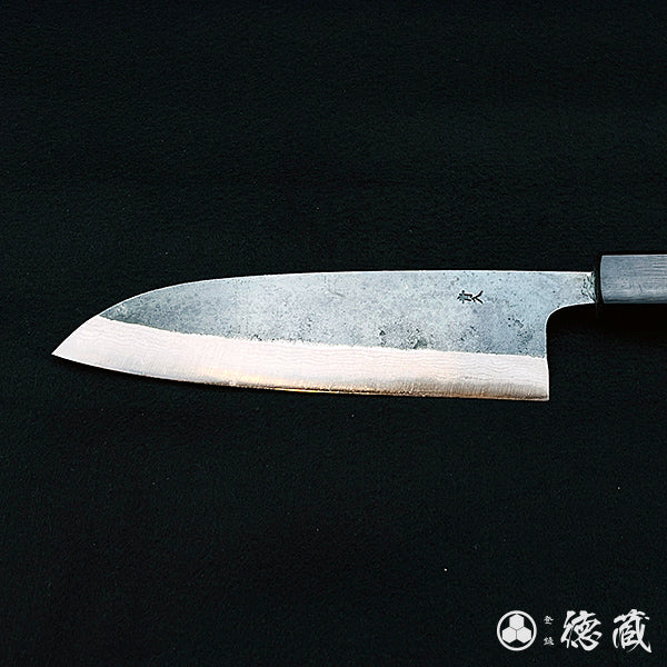 青二 ダマスカス 三徳包丁 紫檀八角柄