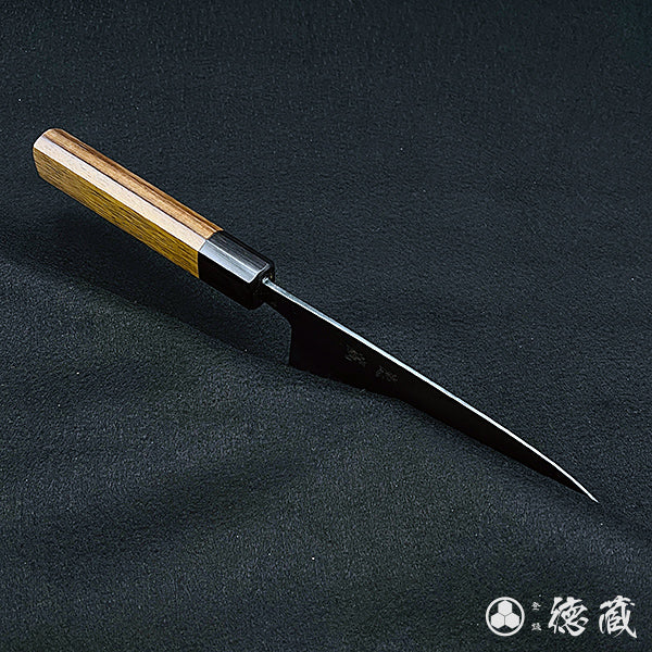 青二 ダマスカス 三徳包丁 紫檀八角柄