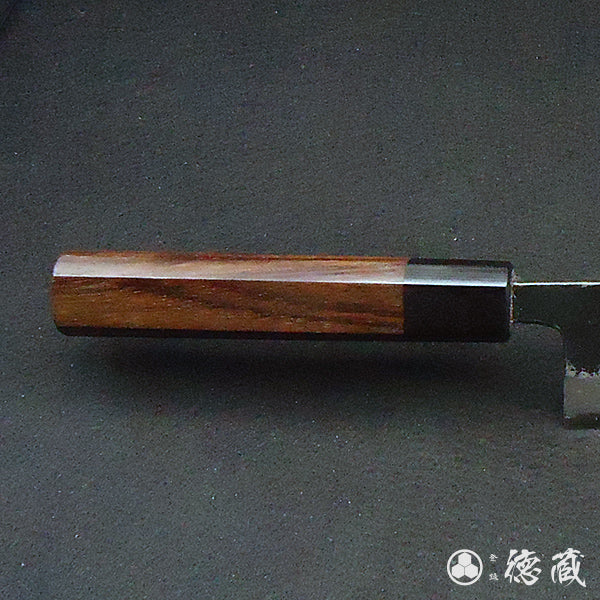 青S 三徳包丁 紫檀八角柄