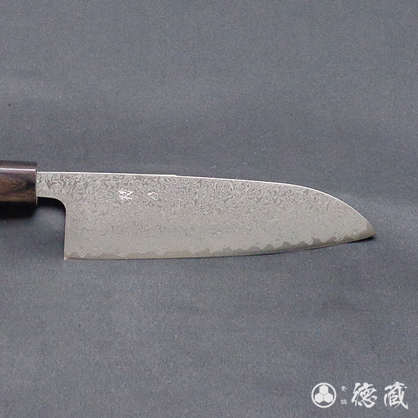 SLD ダマスカス 三徳包丁 紫檀柄