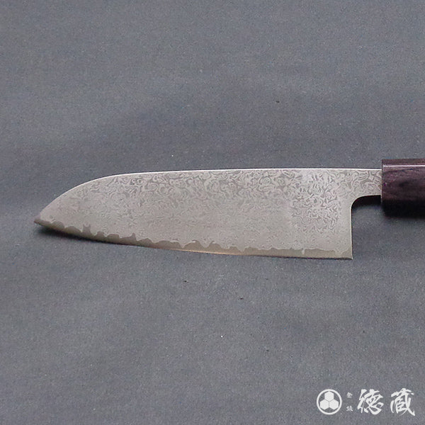 SLD ダマスカス 三徳包丁 紫檀柄