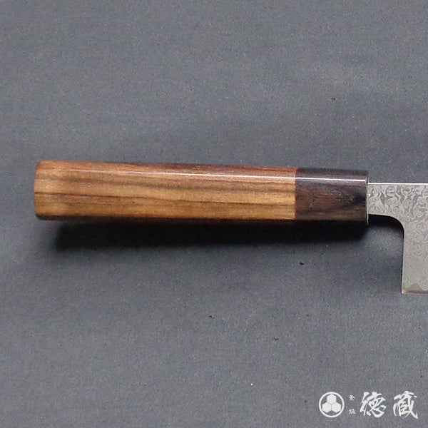 SLD ダマスカス 三徳包丁 紫檀柄