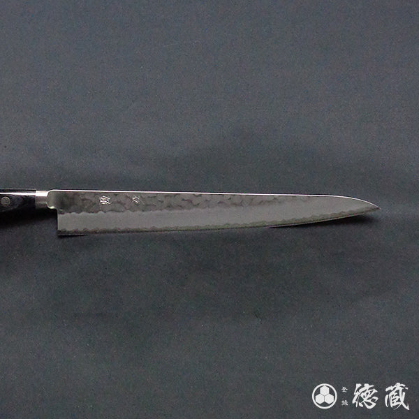 青S 槌目仕上 筋引包丁 黒ハンドル