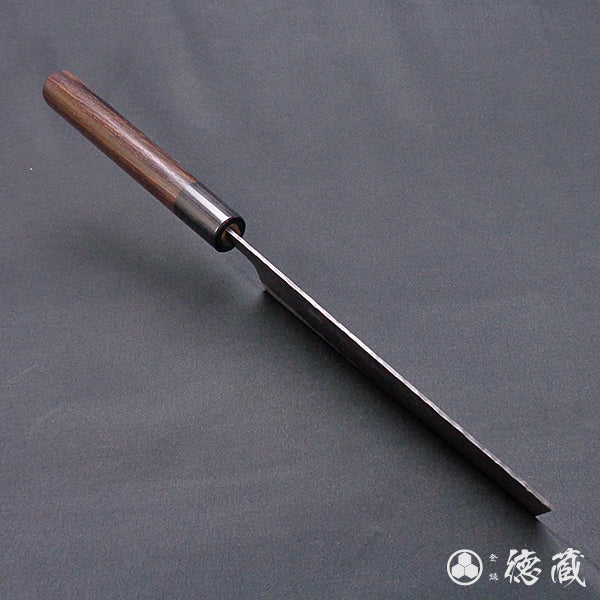 青S 黒肌槌目仕上 菜切包丁 紫檀