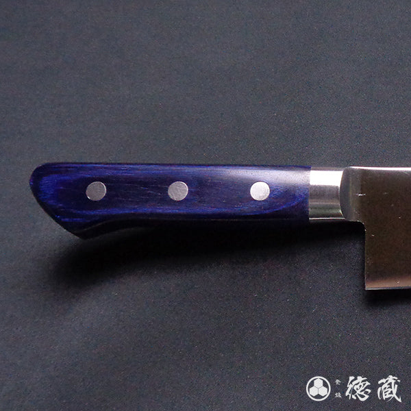 AUS8 三徳包丁 青ハンドル