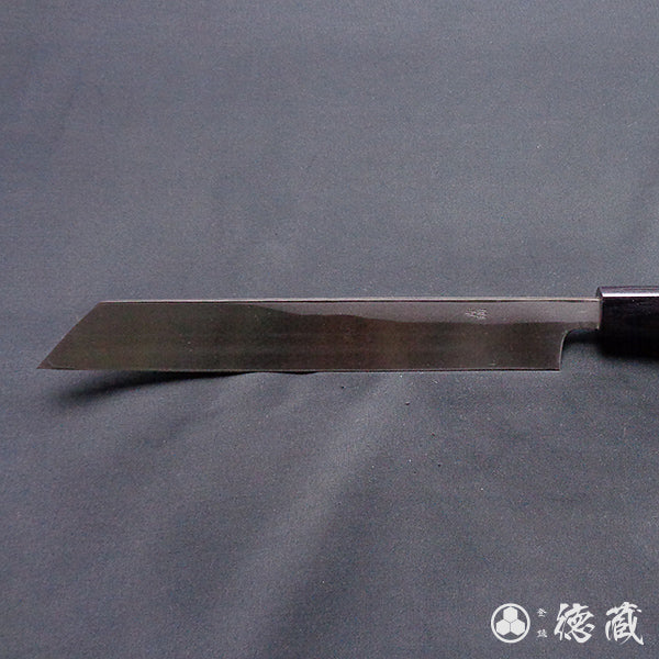 青二 黒打仕上 切付柳刃包丁 胡桃柄