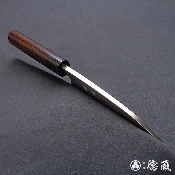 銀三 厚出刃包丁 紫檀柄
