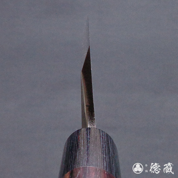 銀三 厚出刃包丁 紫檀柄