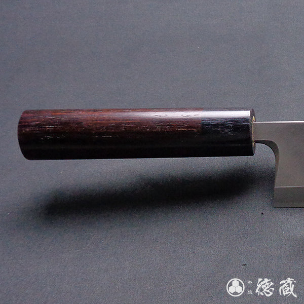 銀三 厚出刃包丁 紫檀柄