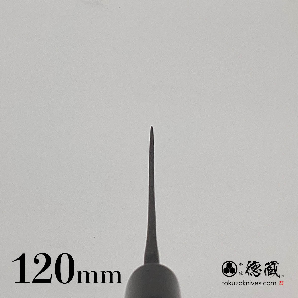 Tokuzo Carbon White Steel Black Finish Nakiri Knife Sakura Handle
