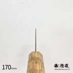 SLD 黑染面切付三德刀 大马士革橄榄木柄