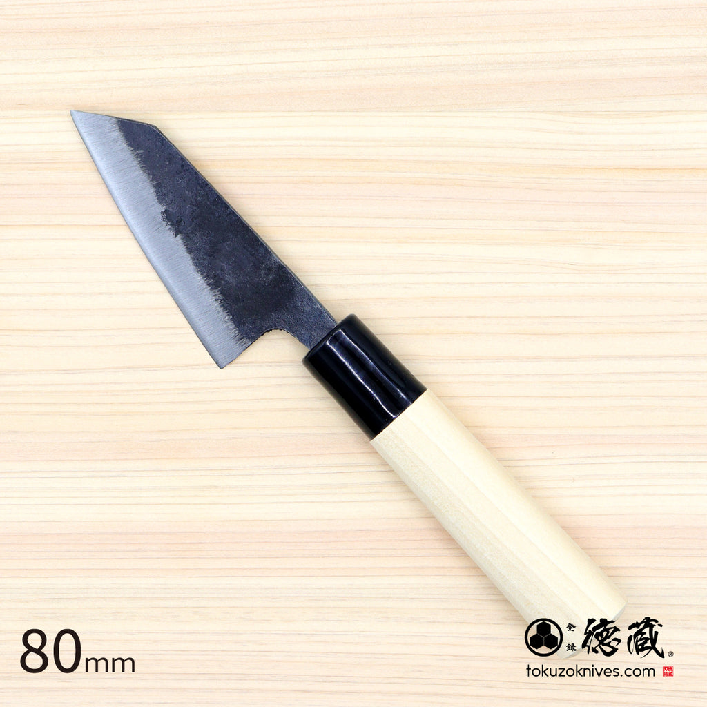 Blue2  black finish  Kiritsuke-knife  walnuts handle