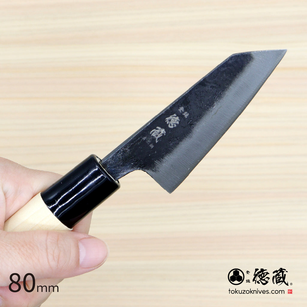 Blue2  black finish  Kiritsuke-knife  walnuts handle