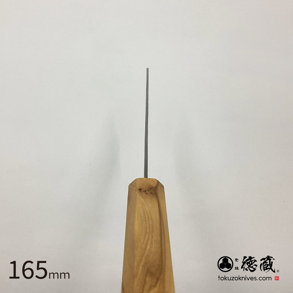 银三 菜刀 梨地打磨 橄榄木柄