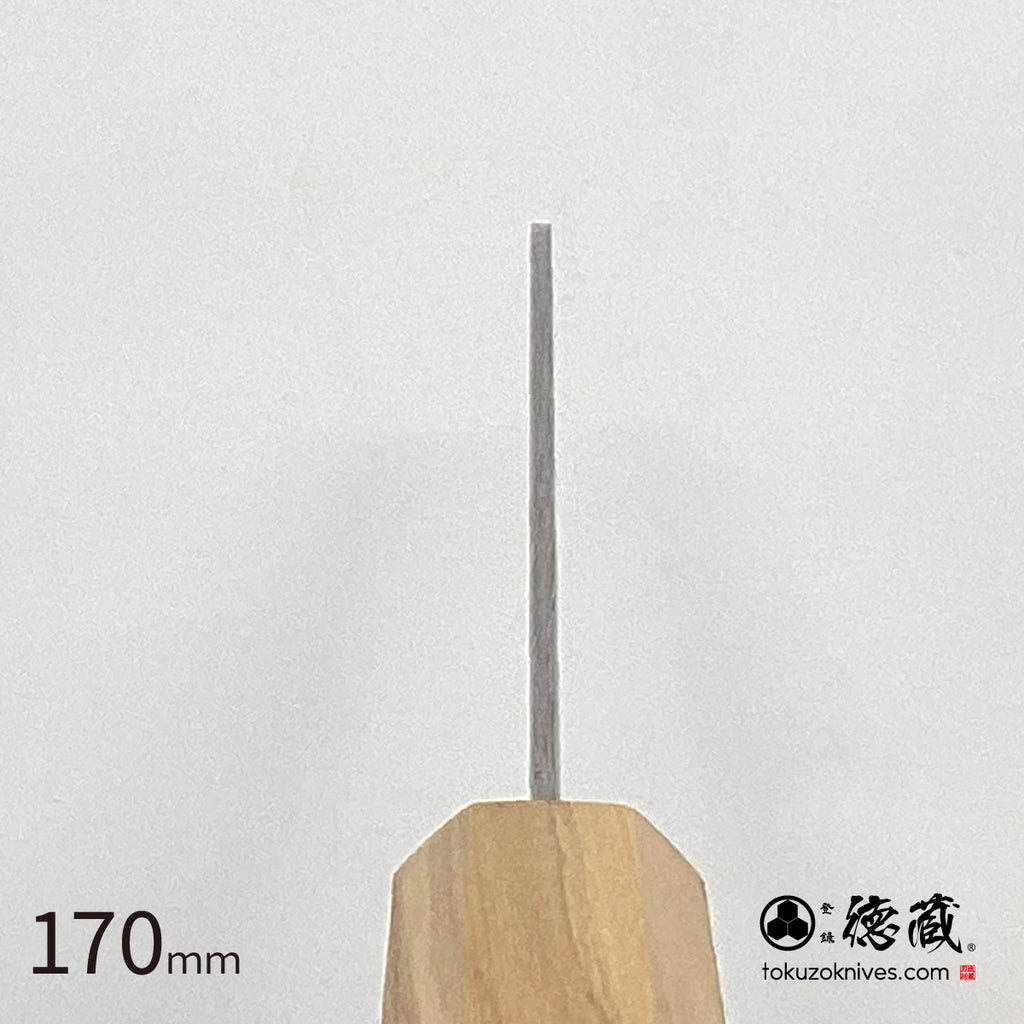 Gin San Santoku Knife  Pearskin Finish Olive Wood Handle