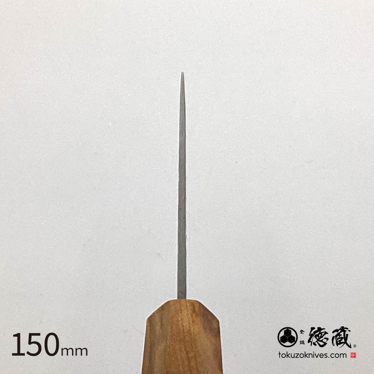 Gin San Small Santoku Knife Pearskin Finish Olive Wood Handle