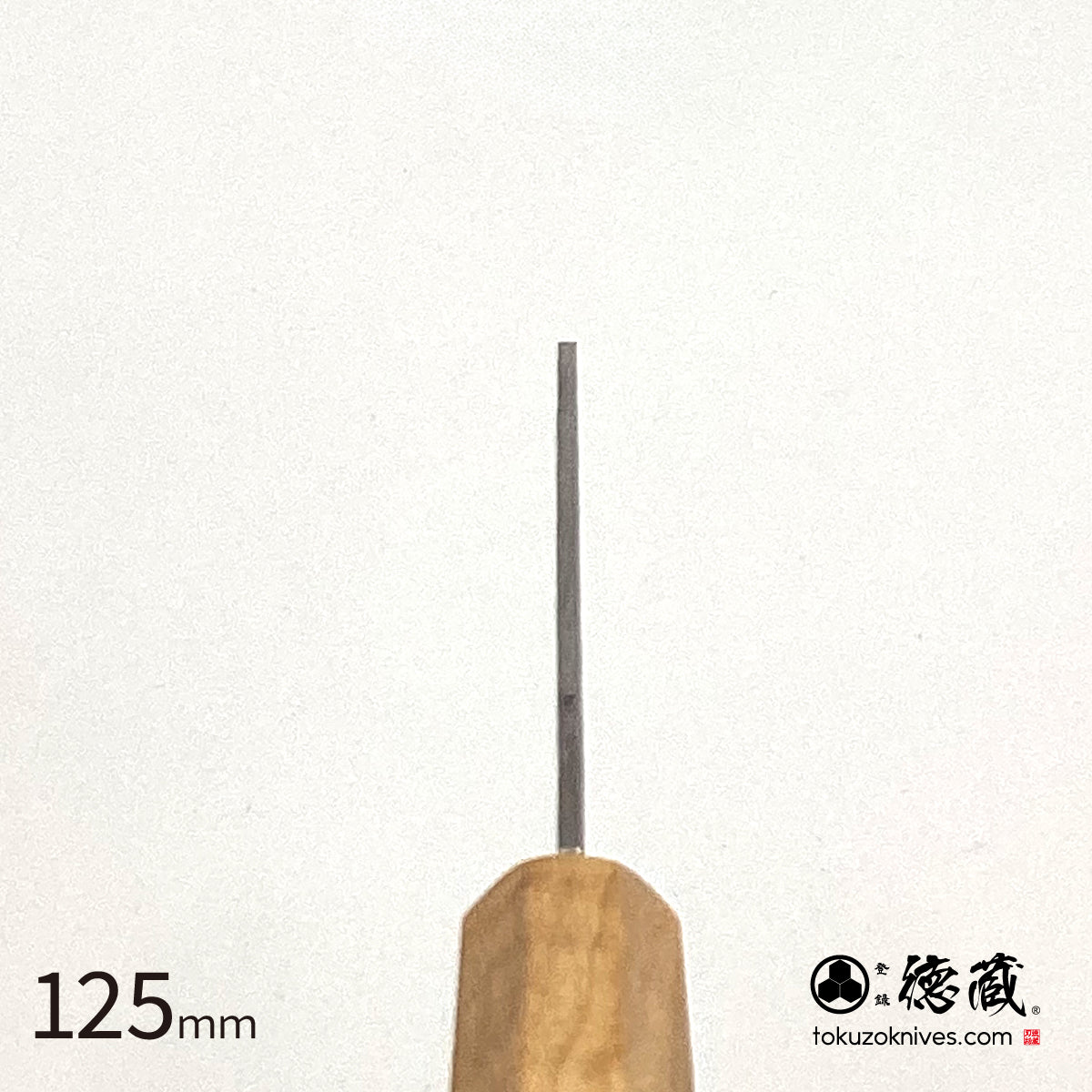 銀三 切付包丁 梨地仕上げ オリーブ柄