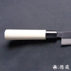 青二 淬火留黑加工 切割刀 朴木手柄