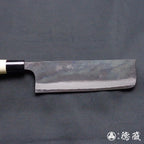 白一 黑面锻造加工 菜刀 朴木手柄