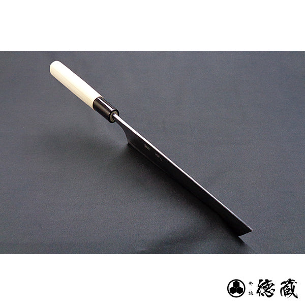 白一　黒打仕上　菜切包丁　朴柄