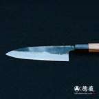 蓝色S，黑色表面，处理刀，胡桃木八角形手柄