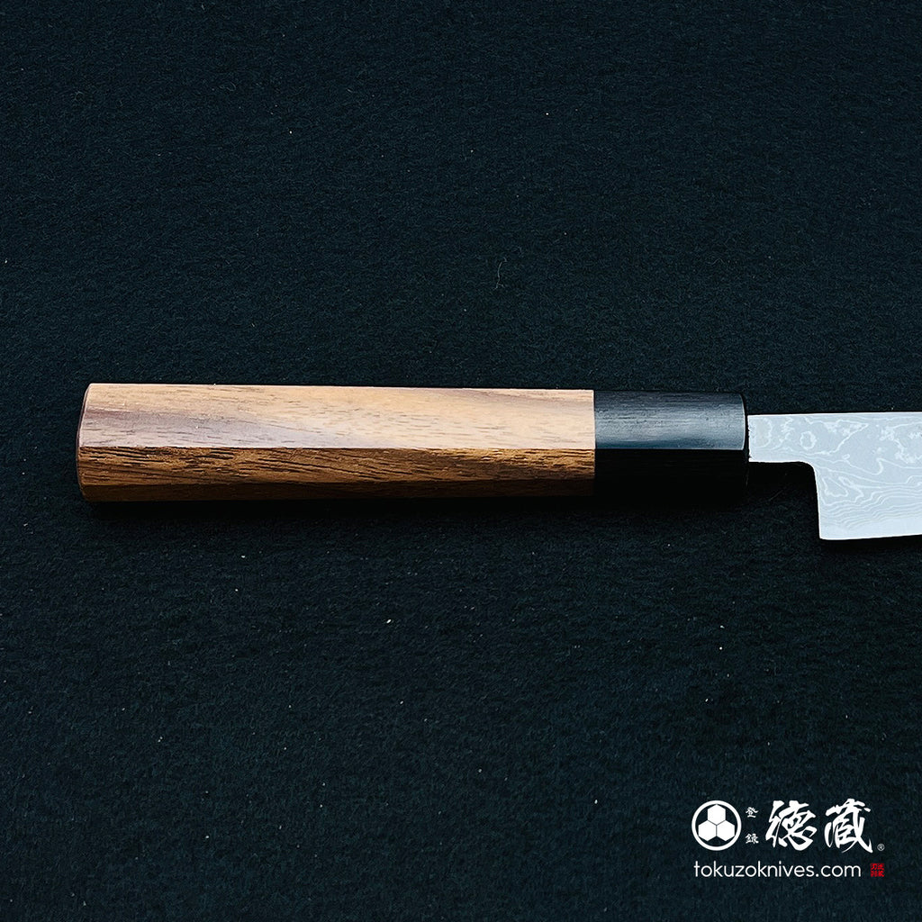 青二小柳刀胡桃木八角柄