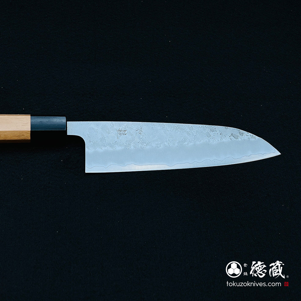 Ginzo 缎面三德刀胡桃木八角形图案