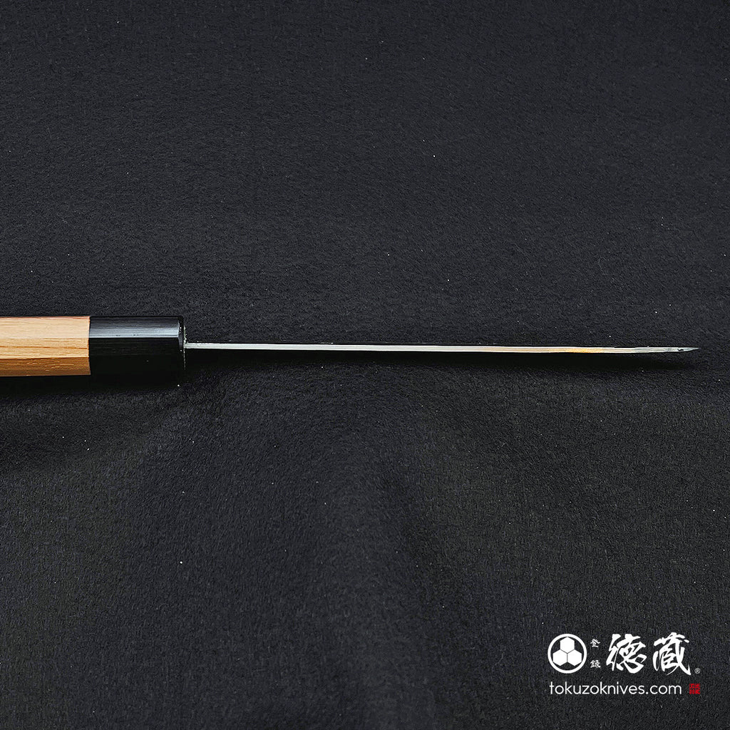 Ginzo 缎面三德刀胡桃木八角形图案