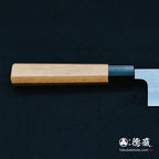 Ginzo 缎面三德刀胡桃木八角形图案