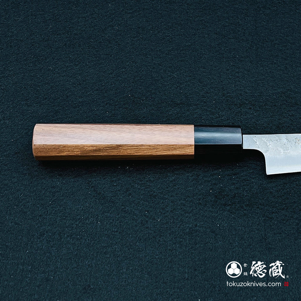 Ginzo 梨饰小刀胡桃木八角形手柄