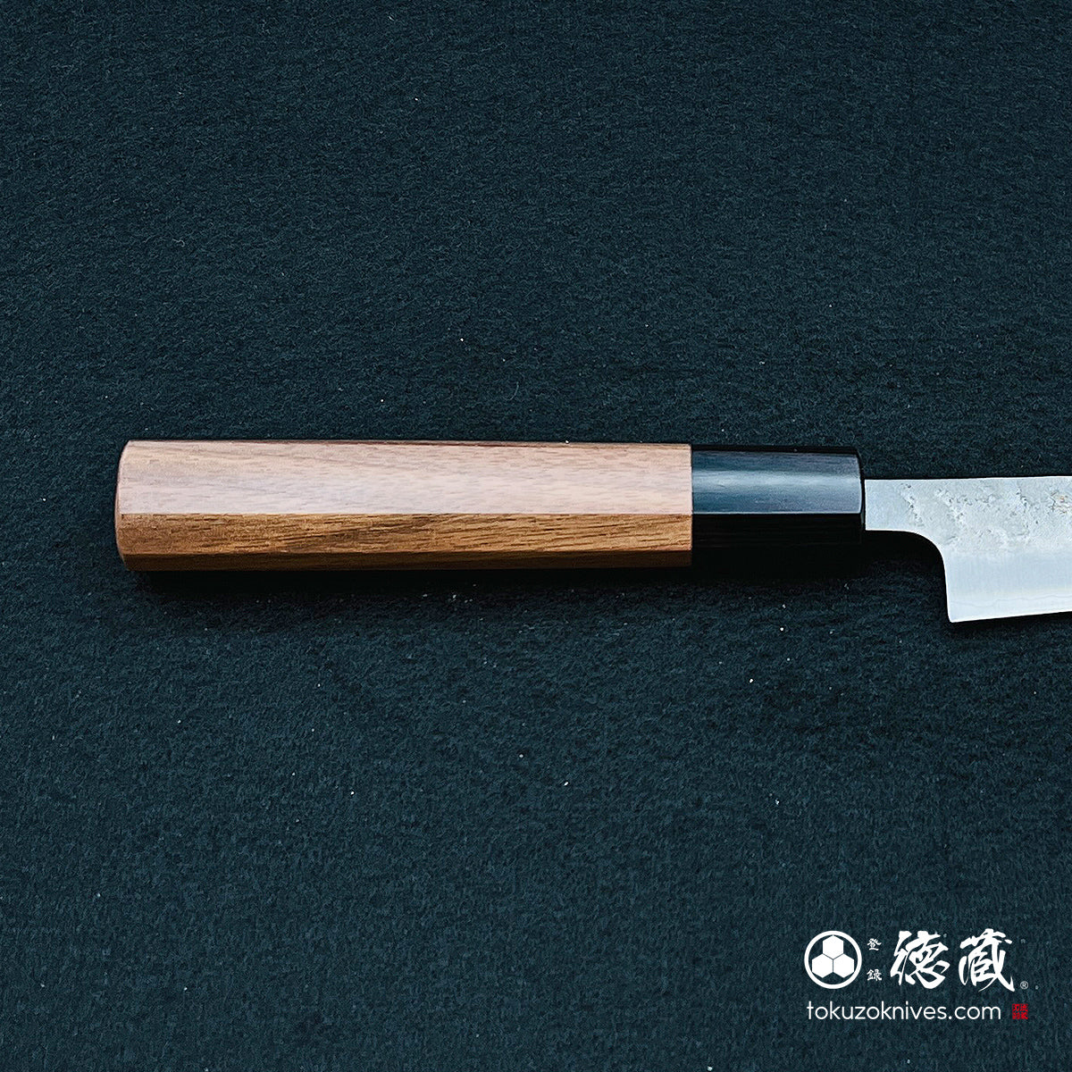 Ginzo 梨饰小刀胡桃木八角形手柄