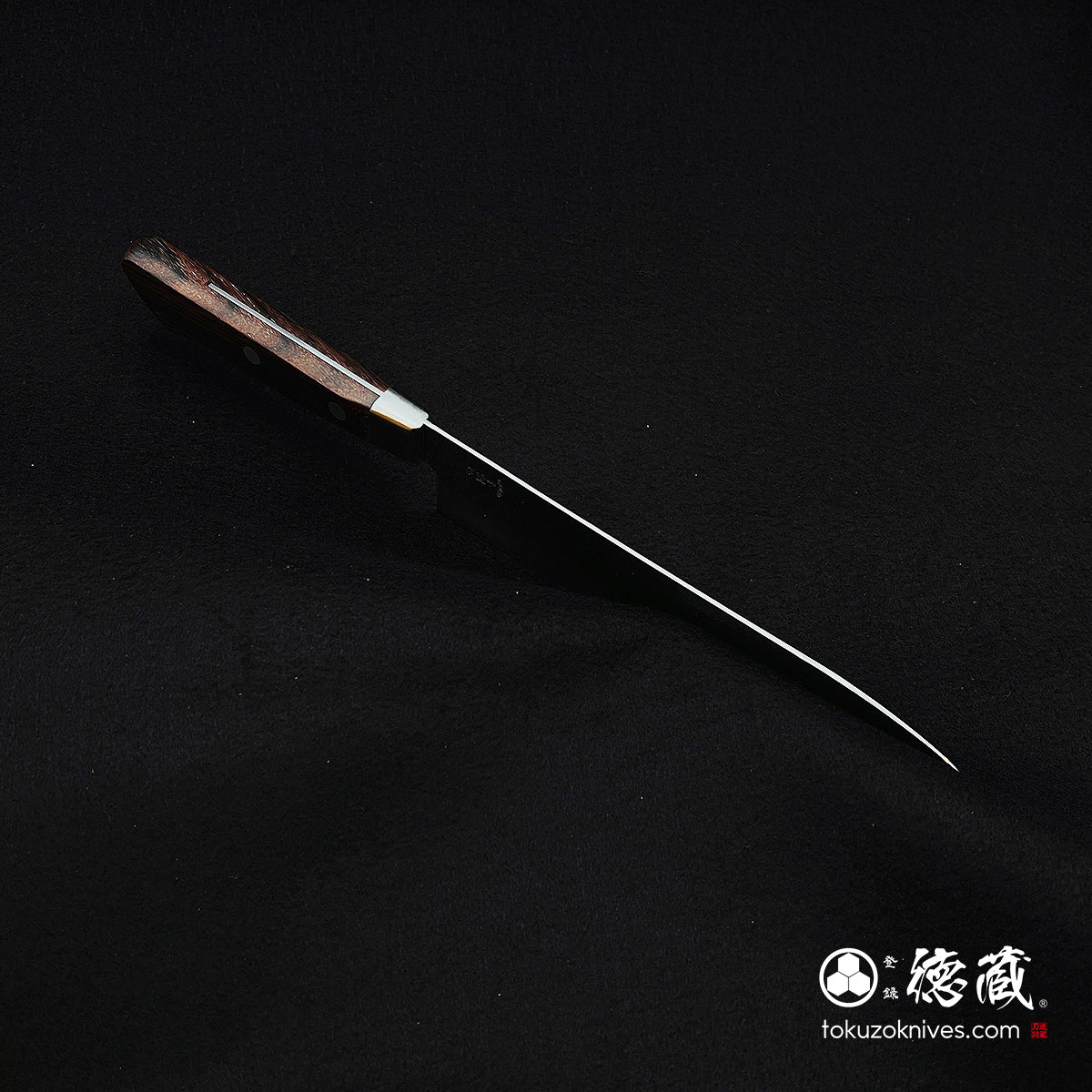 AUS8 Gyuto刀玫瑰图案