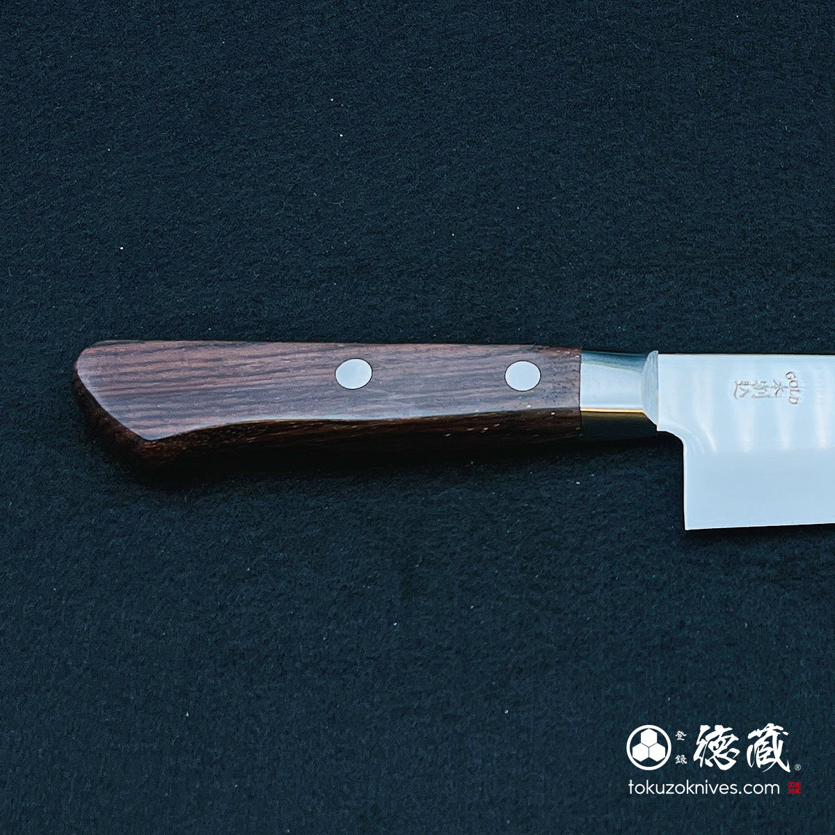 AUS8 Gyuto刀玫瑰图案