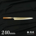 AUS10 Sujihiki 刀 Damarose 八角形手柄