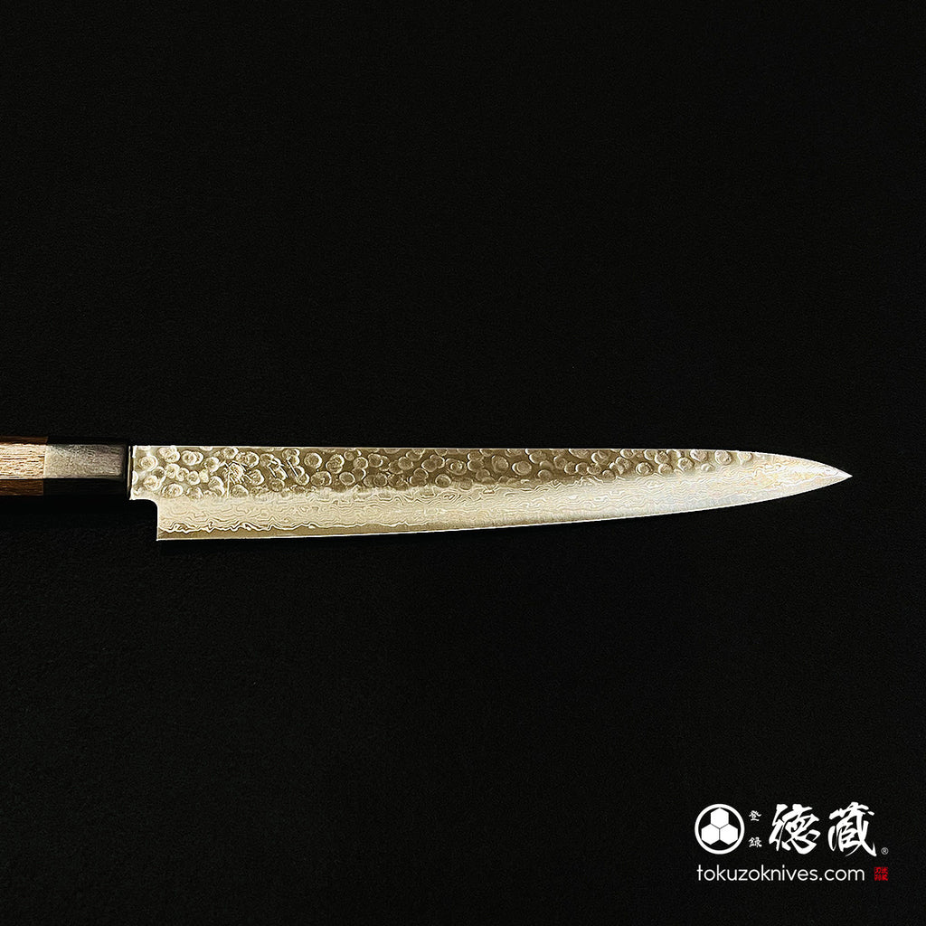 AUS10 Sujihiki 刀 Damarose 八角形手柄