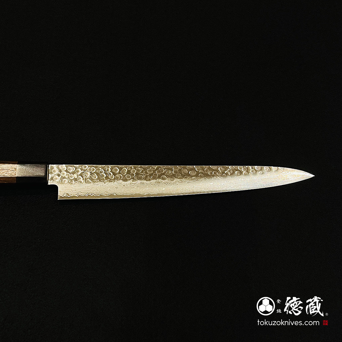 AUS10 Sujihiki 刀 Damarose 八角形手柄