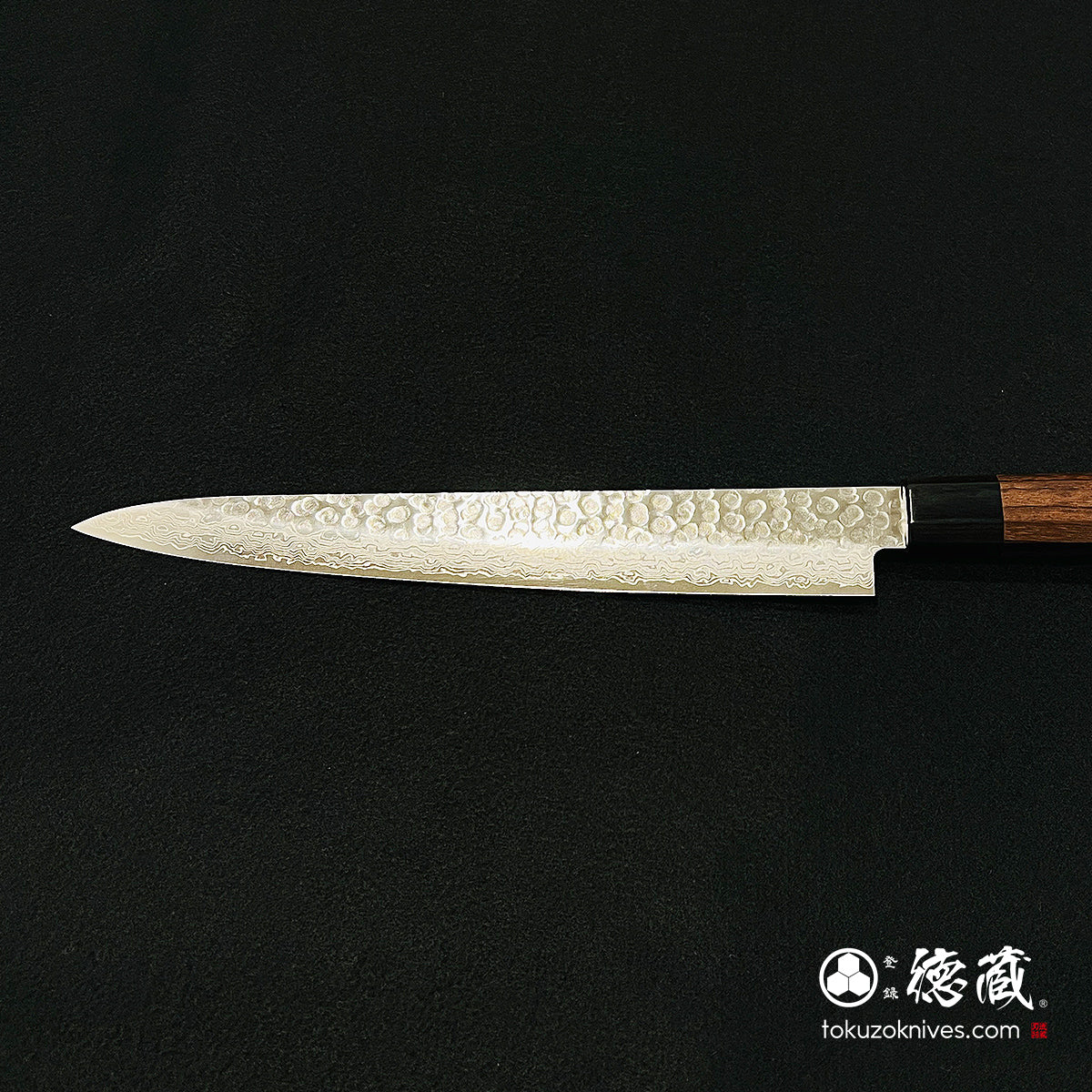 AUS10 Sujihiki 刀 Damarose 八角形手柄