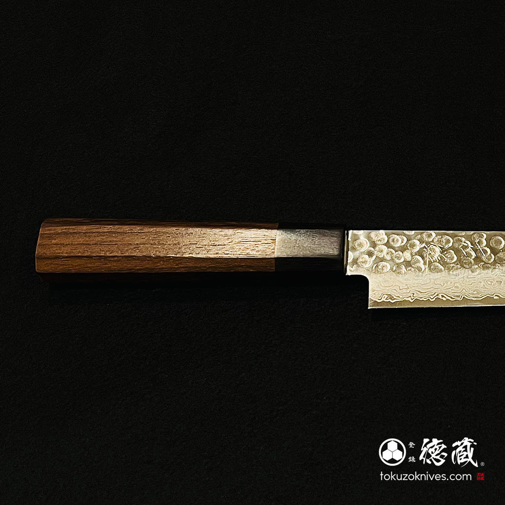 AUS10 Sujihiki 刀 Damarose 八角形手柄