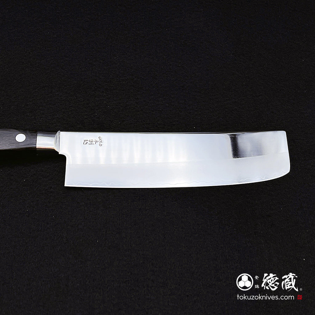 AUS8　菜切包丁　ローズ柄