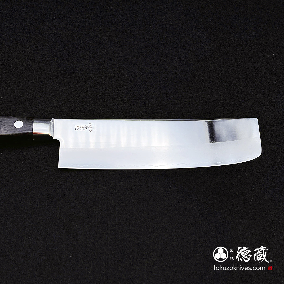 AUS8　菜切包丁　ローズ柄