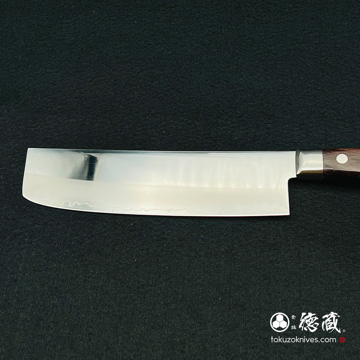 AUS8　菜切包丁　ローズ柄
