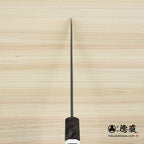 銀三 单刃柳刃刀 稳定木（白环）八角手柄