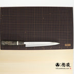 銀三 单刃柳刃刀 稳定木（白环）八角手柄