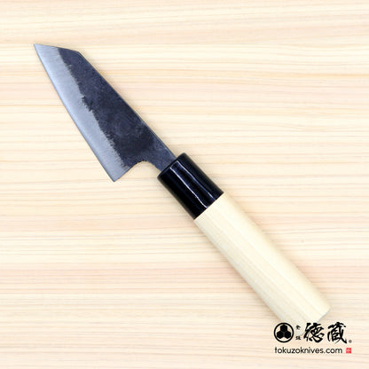 青二　黒打仕上　小文化包丁　朴柄