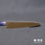 AUS8 镜面抛光 牛刀 青色手柄