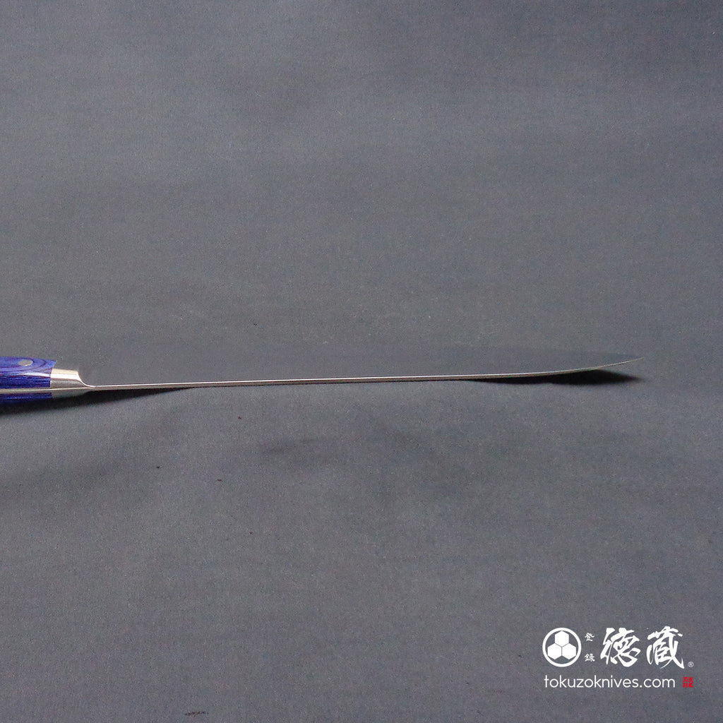 AUS8 镜面抛光 牛刀 青色手柄