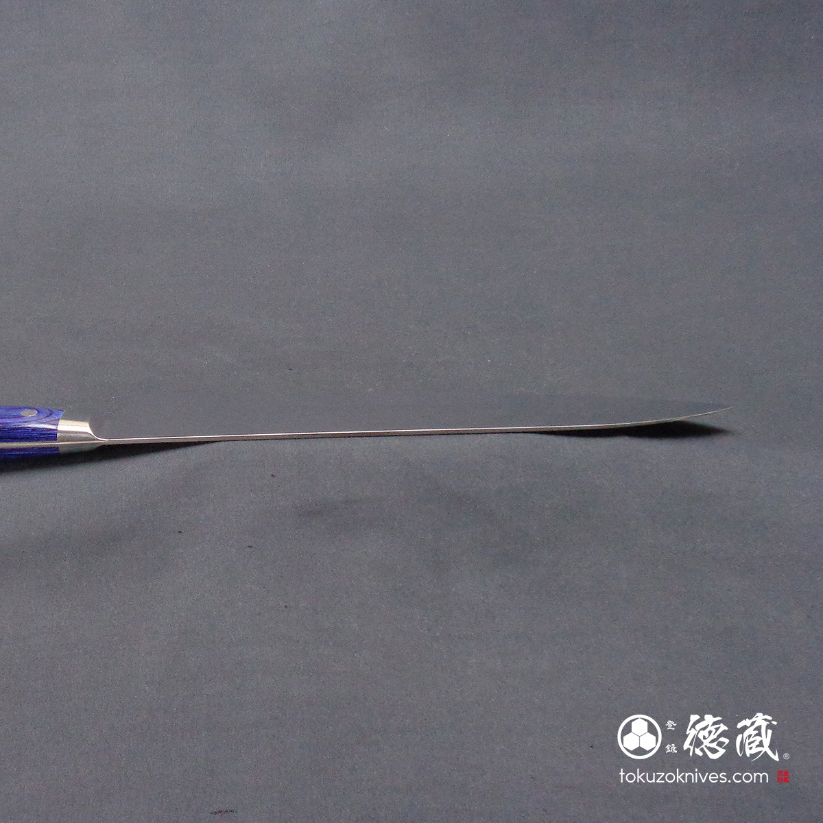 AUS8 镜面抛光 牛刀 青色手柄