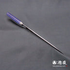 AUS8 镜面抛光 牛刀 青色手柄