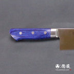 AUS8 镜面抛光 牛刀 青色手柄